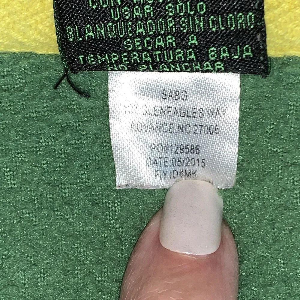 John Deere Hooded Jacket Coat Toddler 18m Green Full Zip Pockets Fleece Graphics